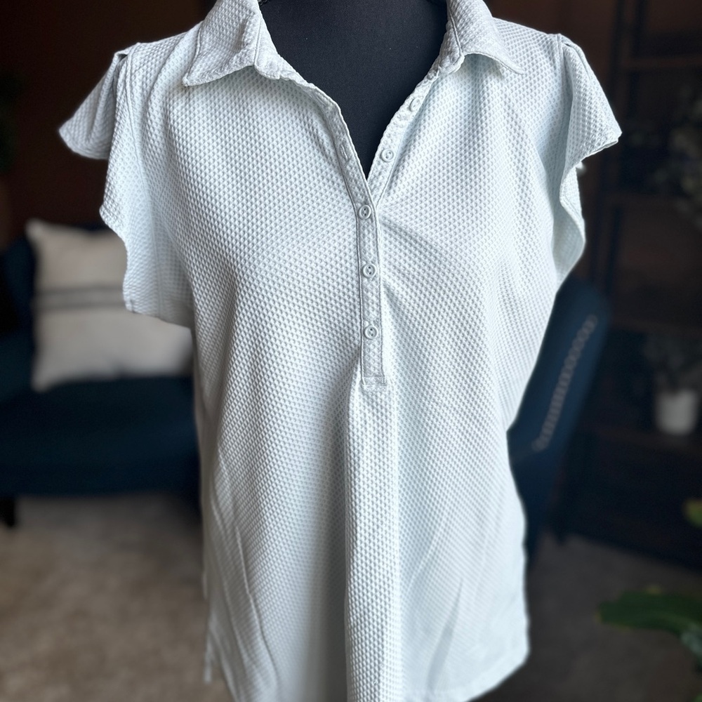 Calia Women's Light Blur Button-Up Golf Top
